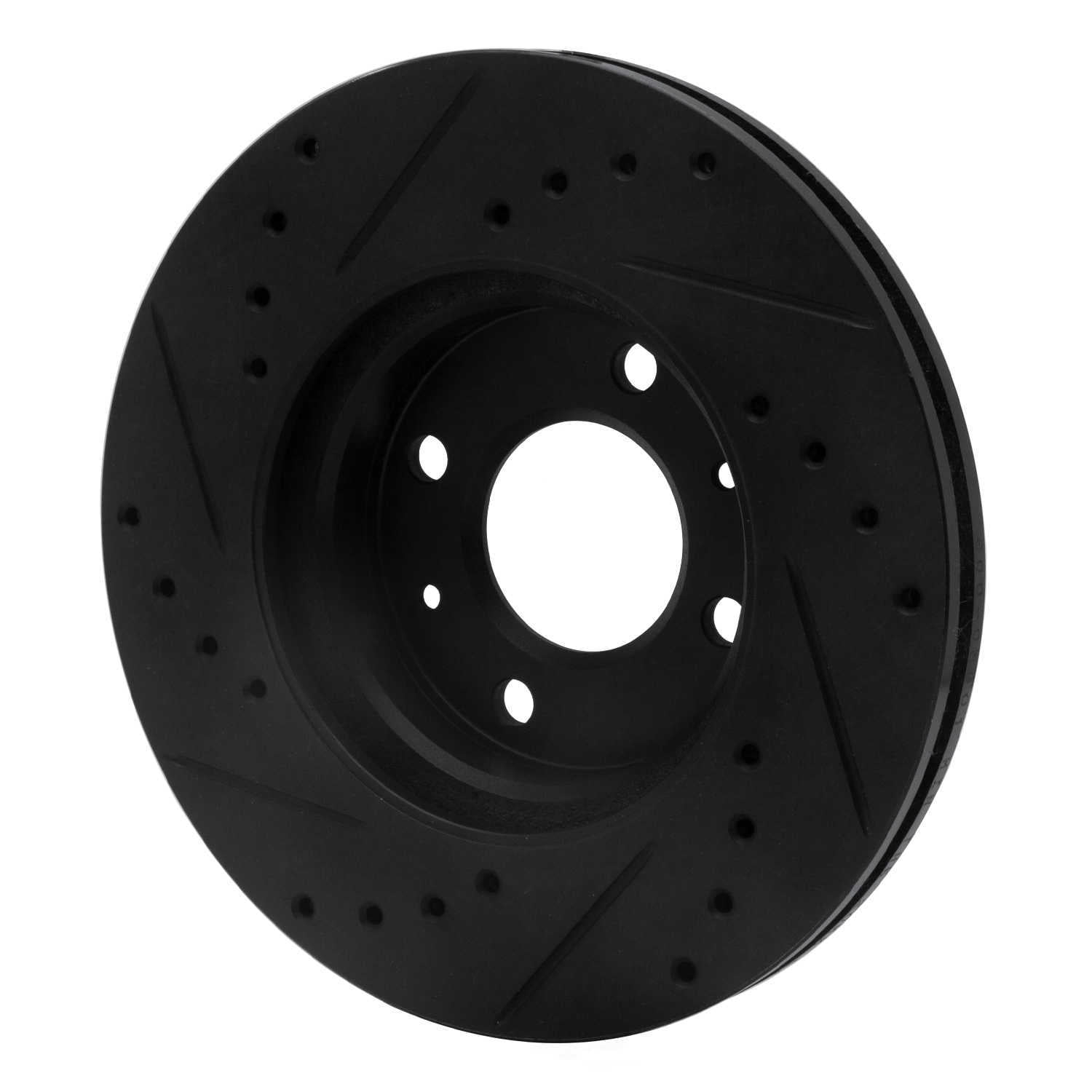 Dynamic Friction Company 633-03001R DFC Brake Rotor - Drilled And Slotted - Black