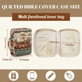 thumbnail image 5 of FOR U DESIGNS Aztec Eagle Pttern Bible Cover Southwest American Tribal Bible Holder Case with Handle Quilted Book Cover Bible Carrier Tote Bag for Bible Study/Daily Use, 5 of 7