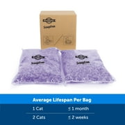 PetSafe ScoopFree Lavender Scented Crystal Litter, 2-Pack  Absorbs Odors 5x Faster than Clay Clumping  Low Tracking for Less Mess