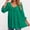 Green, variant on TIANZEN Trendy Plus Size Tops For Everyday And Casual Wear V Neck Design With Tie Detail For Spring And Autumn Easy To Womens Long Sleeve Business Shirts Tops for Women plus Size T Shirt Tops