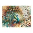 thumbnail image 2 of Awypu Peacock Feathers Watercolor Art Wooden Jigsaw Puzzle Challenging Difficult Wood Puzzles for Adults 500 PCS, 2 of 4