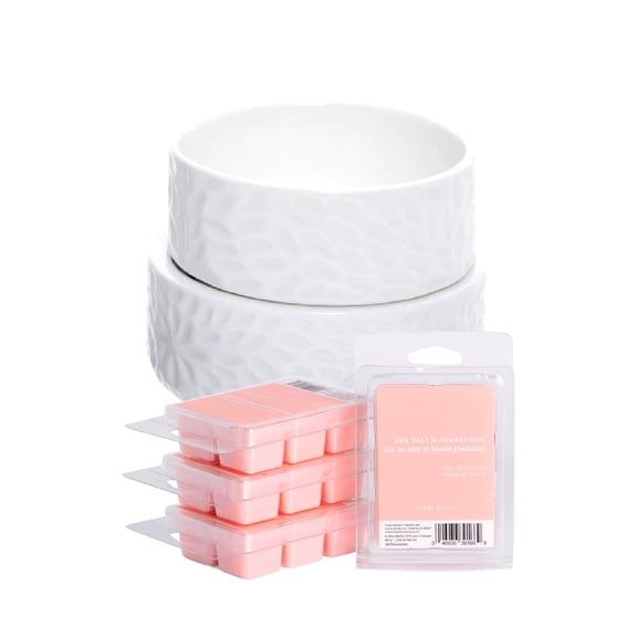 Claire Burke Sea Salt & Grapefruit Wax Melt Warmer Set