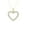 10K Yellow Gold, variant on Fine Jewelry 10K White Gold Diamond Heart Pendant with Silver Cable Chain Necklace 18" (2 cttw, I-J Color, I2-I3 Clarity)