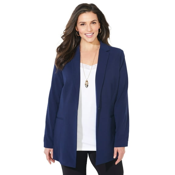 Catherines Women's Plus Size Right Fit; Blazer