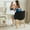 Black, variant on Cute Vanity Chair with Love Backrest, Modern Makeup Vanity Stool Teddy Fabric for Dressing Home Office Bedoom Dinning Room and Living Room,1PCS Black