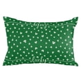 thumbnail image 2 of Clover, Throw Pillow Covers, St. Patrick's Day Green Shamrock Soft Breathable Pillow Cases with Invisible Zipper for Sleeping, Standard Pillowcases for Couch Bed Sofa Chair 20x26 Inches, 2 of 6