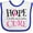 White and Royal, variant on Inktastic Breast Cancer Hope Quote Girls Baby Bib