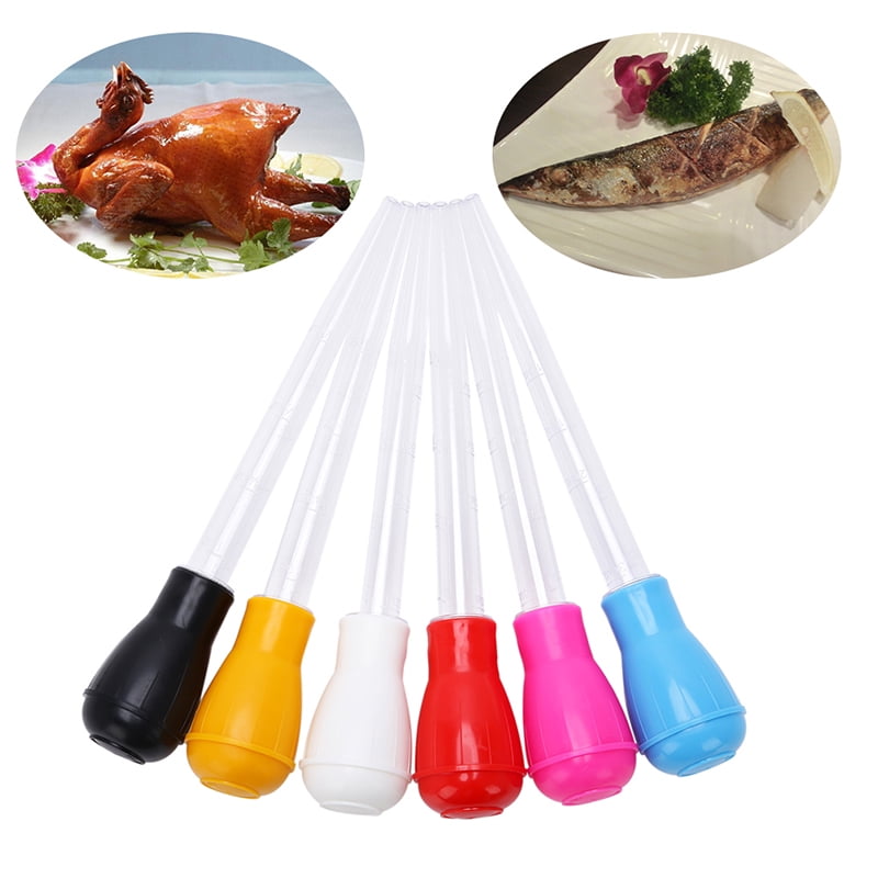 1PC Chicken Turkey Poultry Meat BBQ Baster Syringe Tube Pump Pipe Type 30ml 