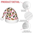 thumbnail image 4 of Yiaed Abstract Pink Plaid Butterfly Print Hat,Santa Claus Hat For Xmas Party, Christmas Hat For Boys Girls Child Infant Holiday Hat, 4 of 6
