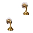 thumbnail image 3 of Riwesomey Tope de puerta, sin clavos, a prueba de viento, antioxidante, soporte antioxidante, accesorios para muebles montados en la pared sin Bronce Amarillo 2piezas, 3 of 6