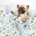 thumbnail image 3 of Rocae Gold Stars Blue Dots Pattern for Pet Blanket Dog Blanket Cat Blanket Soft Sleep for Small Medium Pet-Medium, 3 of 8