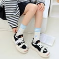 thumbnail image 2 of Nvzi 3 Pairs Women's Thin Cotton Socks,Soft Cotton Bootie Socks Women Above Ankle Crew Socks (White), 2 of 2