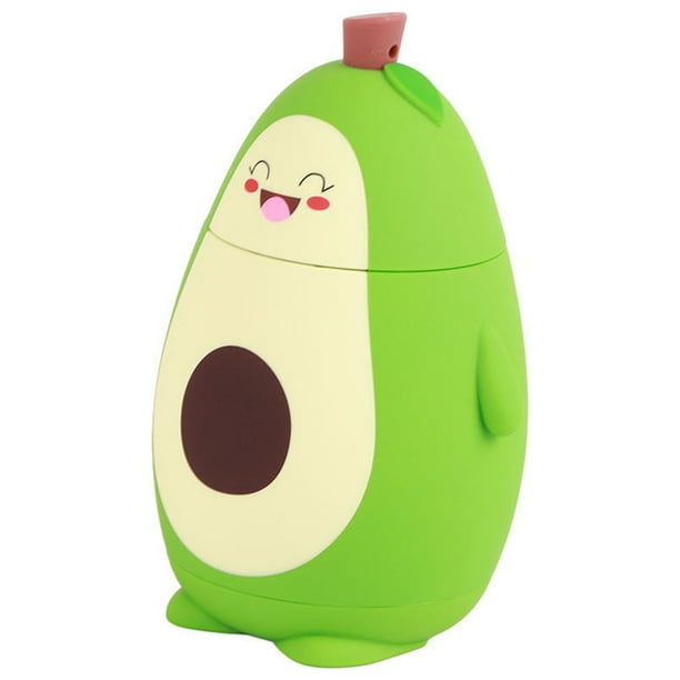 Vidrio De Aguacate De Dibujos Animados,Vidrio De Aguacate De Dibujos Animados Doble Botella De Agua De Aguacate De Dibujos Animados Taza De Agua Innovación Moderna