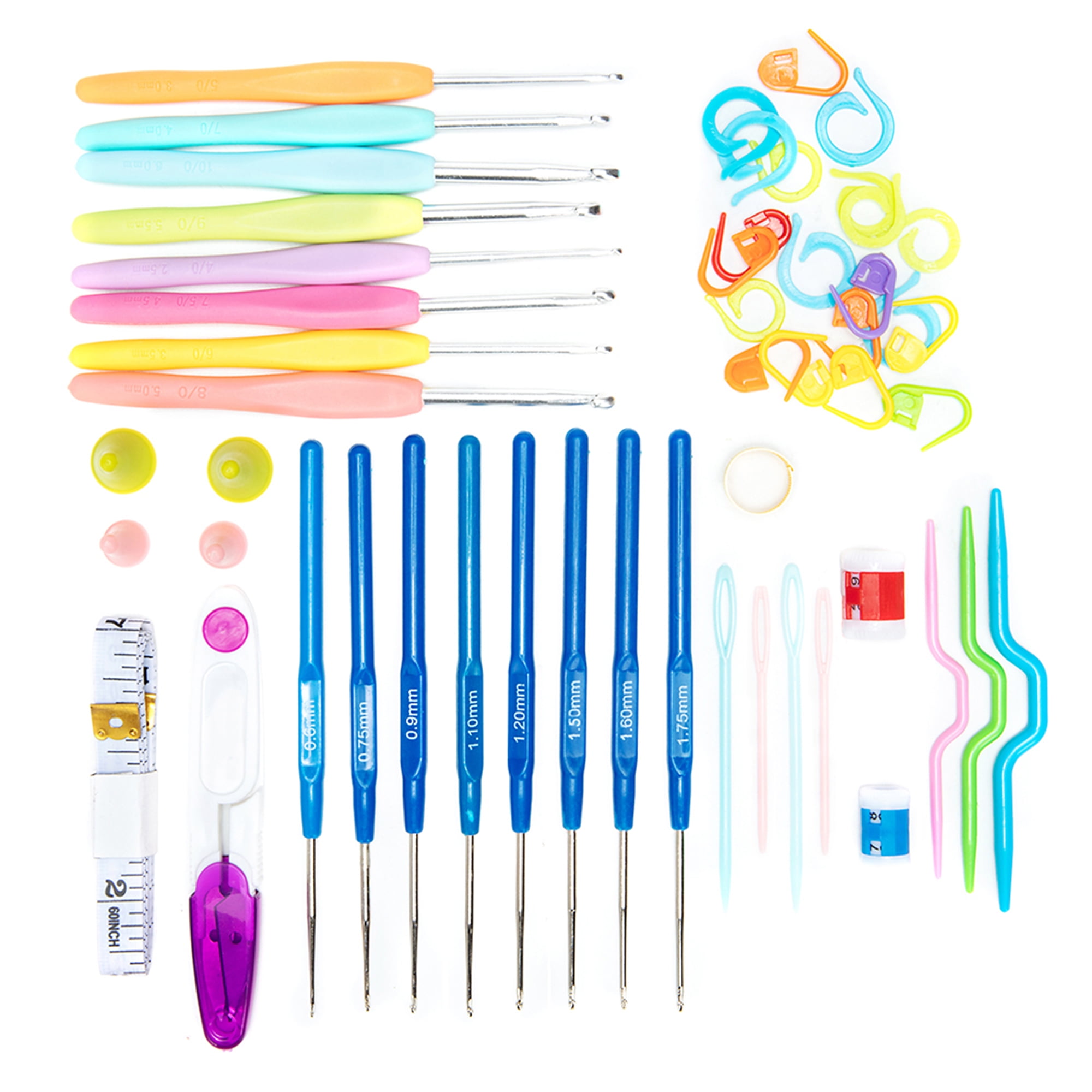 Ergonomic Handles Crochet Hooks Crochet Hooks Set Needles for Arthritic