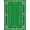 Green, Pattern 1, variant on ODIKA Football Diagonal Stripes Goal Post Motifs Theme Field Flowing Dynamic Pet Friendly & Kids Safe Play for Playroom, Bedroom, Reading Nook