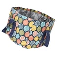 thumbnail image 3 of Cubo de agua para baño de pies plegable de poliéster resistente al agua con asa y cuerda, 21 l, diseño de hojas grandes, 3 of 15