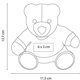 thumbnail image 3 of Paquete 65 piezas Peluche con sudadera  azul 11.5 x 13.7, 3 of 3