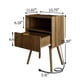 thumbnail image 2 of Mesita de noche moderna Nightstand Veegle con cajón de almacenamiento, 2 of 6