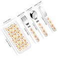 thumbnail image 2 of Salouo Cartoon Squirrel Pattern 3 Pieces Toddler Utensils, Kids Silverware Set Stainless Steel Utensils for Kids Children Safe Spoons Forks & Knife Dishwasher Safe, 2 of 8