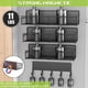 thumbnail image 4 of Paquete de 4 estantes magnéticos para lavadora, organizador magnético de lavandería resistente con ganchos, estante de lavadora para refrigerador, cestas de almacenami, 4 of 7