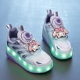 thumbnail image 5 of Kids Wheels Shoes with Lights Rechargeable Roller Skates Shoes Retractable Wheels Shoe LED Flashing Sneakers for Girls Boys Gift, 5 of 11