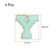 thumbnail image 2 of 4uds Chenille Letra Parches Hierro en Letra Parches Azul Alfabeto Y 3.1 Pulgadas Altura para Ropa, Zapatos, Sombreros, Mochilas, 2 of 5