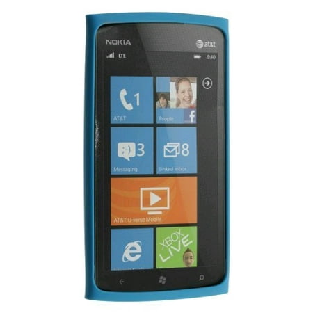 5 Pack -OEM Nokia Lumia 900 4G Slim Bumper Silicone Case - Blue (0721871)