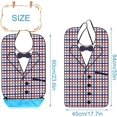 thumbnail image 2 of Baberos para adultos Baberos impermeables para comedor protectores de ropa lavables a máquina con recogedor de migas para mujeres mayores, 2 of 5