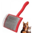 thumbnail image 1 of Big G Dog Slicker Brush for Professional Grooming - Detangle & Style Goldendoodles, Poodles & More, 1 of 5