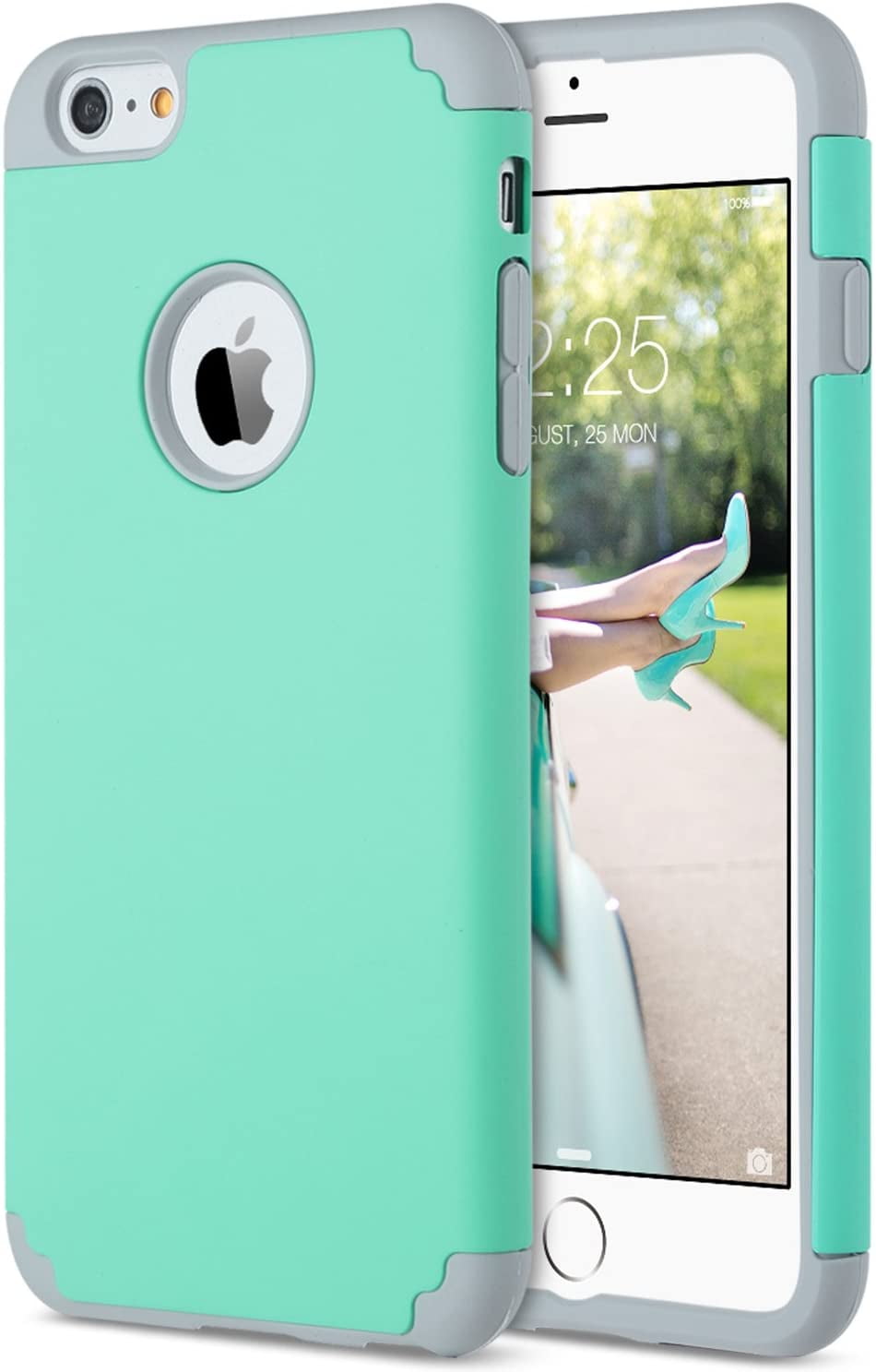 iPhone Plus Case, iPhone 6S Case,ULAK Slim Protective Hybrid Silicone Hard Back Cover Scratch Bumper Case for iPhone 6/6s Plus, Turquoise - Walmart.com