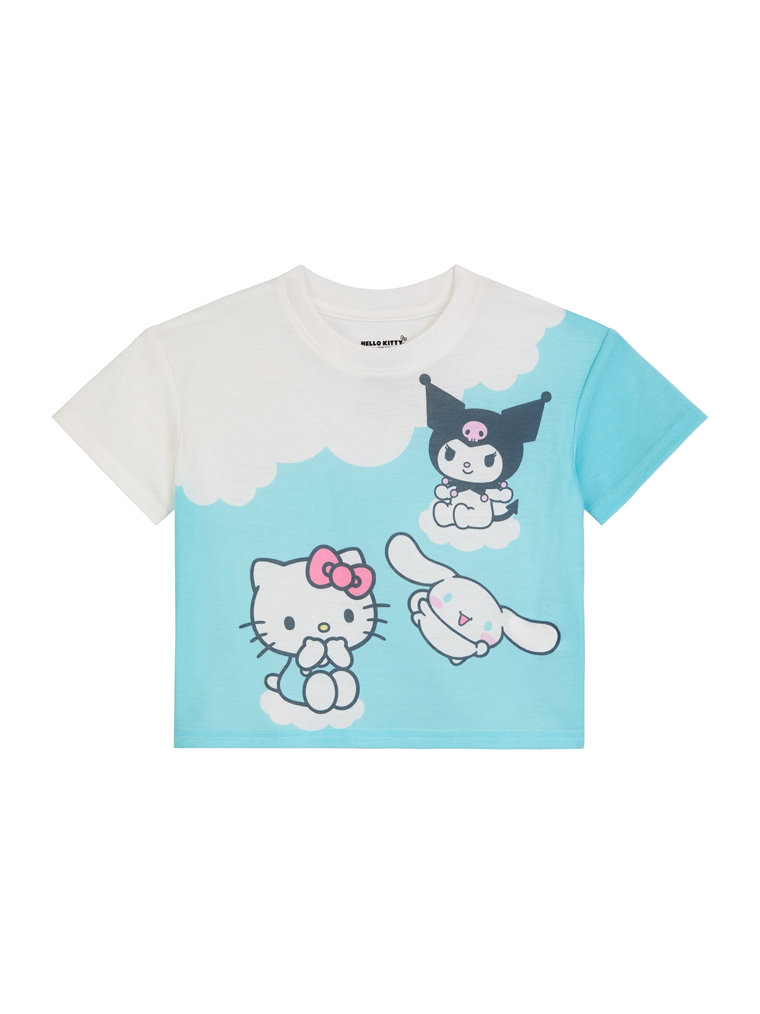 Hello Kitty Girls Short Sleeve Sleep Top and Pants Pajama Set, 2-Piece, Sizes 4-12