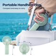 thumbnail image 4 of Ventilador portátil HandFan 5200 mAh con batería de 27 h, color verde, 4 of 6