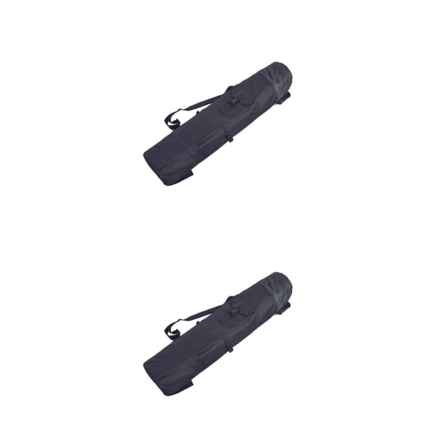 Soidarity Bolsa para caña de pescar, 5 bastones, estuche de transporte, almacenamiento, tela Oxford, gran capacidad, resistente, para viajes al Negro 2Conjunto
