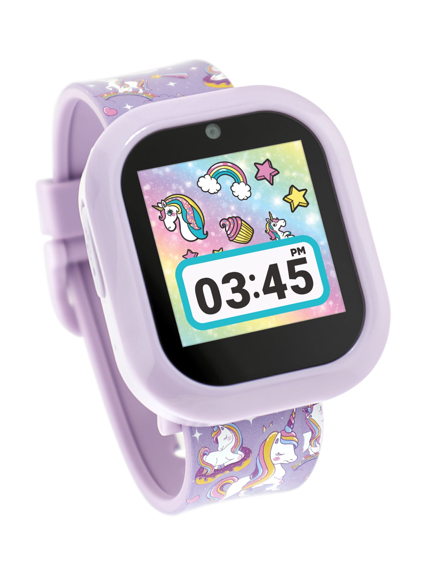 Itech Junior Kids Girls Unicorn Bluetooth Enabled Smartwatch with Interchangeable Straps and Bezels