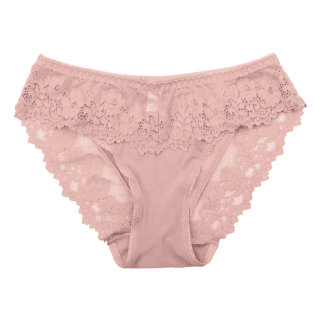 Fulorrnie Underwear for Women Seamless Briefs Comfort High Waisted Panties Cute Cheeky Elastic Waist Waistband Panty  Coffee  L