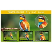 Digital Camera, 2.7 Inches Screen 56MP 4K HD Video Output 20X Zoom Built in Flash Anti Shake, Kids Camera for Teens Students Boys Girls