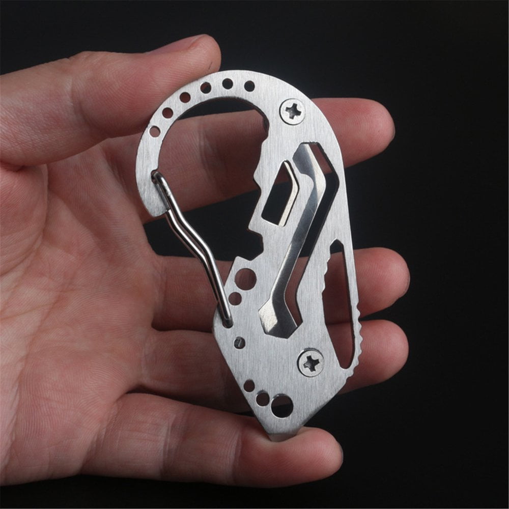 Outils -clés Mousqueton En Titane - Décapsuleur Avec Embout De Tournevis Outil Edc Multifonctionnel Pour Un Usage Quotidien
