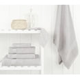 thumbnail image 2 of Cotton Paradise 100% Cotton 6 Piece Towel Set, Soft Absorbent Quick Dry Towels for Bathroom, Silver Gray, 2 of 7