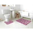 thumbnail image 4 of Yiaed Colorful Cute French Bulldog Print Bathroom Mat Set 2 Pieces Mat Anti-Skid Pad Ultra Soft and Absorbent Bathroom Bath Mat Contour Bath Rugs for Toilet Base, 4 of 6