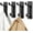 Black, variant on Wall Hooks for Coat and Towel: 13LB Strong Adhesive Door Hanger Stick on, Black 4 Pack
