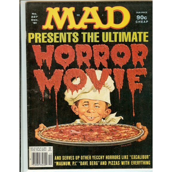 MAD Magazine #227 December 1981 Horror Movie Cover Vintage Humor VF 8.0 Ungraded — Marvelocity Comics