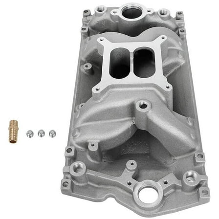 Dual Plane Vortec Air Gap Intake Manifold For Small Block Chevy SBC 350 1996-up