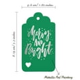 thumbnail image 5 of Inkdotpot Merry And Bright Christmas Bottle Tag Real Silver Foil Favor Hang Tags Pack Of 100, 5 of 6