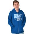 thumbnail image 5 of US Air Force USAF Bro Brother Zip Hoodie Sweatshirt Men Brisco Brands S, 5 of 6