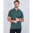 thumbnail image 2 of Real Essentials 3 Pack: Men's Casual Jersey Cotton Short Sleeve Quick Dry Breathable Polo Shirt - (Available in Big & Tall), 2 of 7