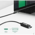 thumbnail image 5 of Plugable USB C to DisplayPort Cable 6 feet (1.8m), Up to 4K at 60Hz, USB C DisplayPort Cable - Compatible with Thunderbolt and USB-C - Driverless, 5 of 7
