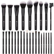 DUcare 27 Pc Makeup Brush Set - Wood, Black