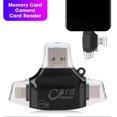 thumbnail image 4 of Multi Function Four In One Memory Card Camera OTG Card Reader for IOS Mobile Phone Black, 4 of 4