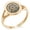Rose Gold, variant on Stainless Steel All Seeing Eye Novus Ordo Seclorum Minimalist Oval Top Polished Statement Signet Ring