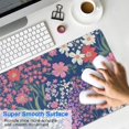 thumbnail image 4 of Long Mouse Pads for Desk,Pioneer Flower Floral Print Pattern Desk Mats on Top Of Desks, Desk Mouse Pad Extra Large with 3mm Non-Slip Base and Stitched Edge for Gaming,Office,Work,Home 31.5"x15.7", 4 of 6